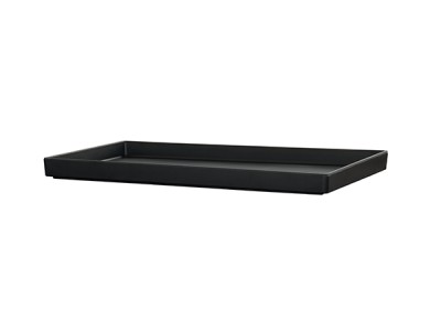 12x20x1 Black Melamine Tray